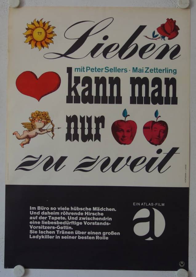 Only two can play original release german movie poster